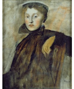 Edgar Degas, Study for a Portrait of a Lady, 1867 (oil on canvas) (see also 154492 for unframed version)