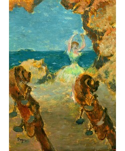 Edgar Degas, The Ballet Dancer, 1891 (oil on mahogany panel) (see 141385)