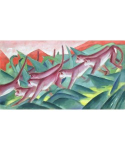 Franz Marc, Monkey Frieze, 1911 (oil on canvas)