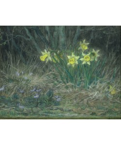 Jean-Francois Millet, Narcissi and Violets, c.1867 (pastel on paper)