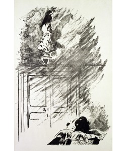 Edouard Manet, Illustration for 'The Raven', by Edgar Allen Poe, 1875 (litho)
