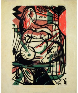 Franz Marc, The Birth of the Horse, 1913 (engraving)