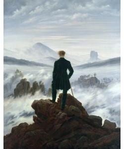 Caspar David Friedrich, The Wanderer above the Sea of Fog, 1818 (oil on canvas)