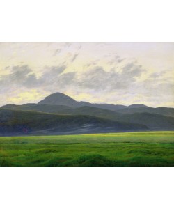 Caspar David Friedrich, Mountainous landscape (oil on canvas)