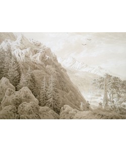 Caspar David Friedrich, Autumn (ink on pencil on paper)