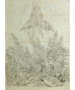 Caspar David Friedrich, The Musician's Dream (chalk on paper)