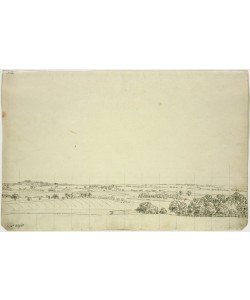 Caspar David Friedrich, View towards Putbus (pen and pencil on paper)