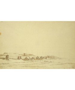 Caspar David Friedrich, South Coast of Rugen (pen and pencil on paper)
