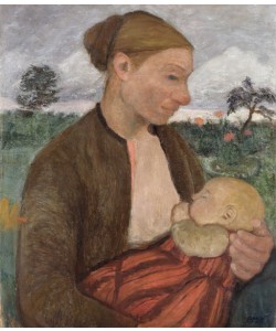 Paula Modersohn-Becker, Mother and Child, 1903 (oil on canvas)