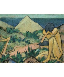 Otto Mueller, Nudes in Dunes, c.1919-20 (oil on canvas)