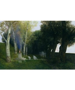 Arnold Bocklin, Sacred Grove, 1886 (oil on panel)