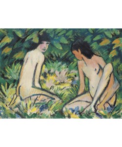 Otto Mueller, Girls in the Open Air (pastel on canvas)
