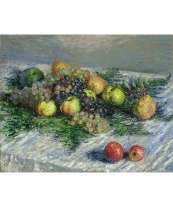 Claude Monet, Still Life with Pears and Grapes, 1880 (oil on canvas)