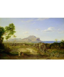 Carl Rottmann, View over Palermo, 1828 (oil on canvas)