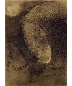 Odilon Redon, Cellular Face, 1895 (charcoal on paper)