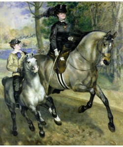 Pierre-Auguste Renoir, Horsewoman in the Bois de Boulogne, 1873 (oil on canvas)