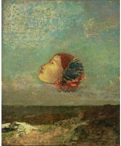 Odilon Redon, Homage to Goya, c.1895 (oil on card mounted on canvas)