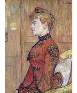 Henri de Toulouse-Lautrec, Portrait Study of a Woman in Profile, 1890 (pastel and gouache on cardboard)