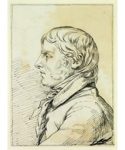 Caspar David Friedrich, Self Portrait (pen and brown ink over traces of black chalk on paper)