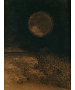 Odilon Redon, La Sphere (Globe), 1890-5 (kohl and sepia wash on paper)