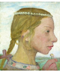 Paula Modersohn-Becker, A Young Girl (oil on panel)