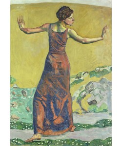 Ferdinand Hodler, Femme Joyeuse (oil on canvas) (see also 155108)