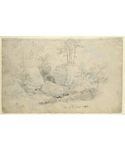 Caspar David Friedrich, Boulders in Woodland, 1800 (pencil on paper)