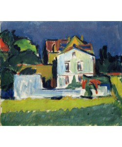 Ernst Ludwig Kirchner, House in a Landscape (oil on canvas)