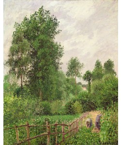 Camille Pissarro, Paysage, temps gris a Eragny, 1899 (oil on canvas)