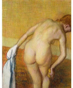 Edgar Degas, Femme Prennant au Bain, 1886 (pastel on paper)