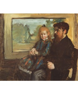 Edgar Degas, Henri Rouart and his Daughter Helene, 1871-72 (oil on canvas)
