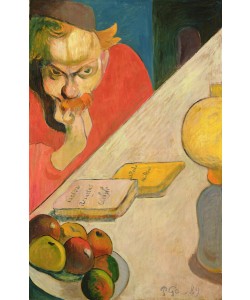 Paul Gauguin, Portrait of Jacob Meyer de Haan, 1889 (oil on wood)