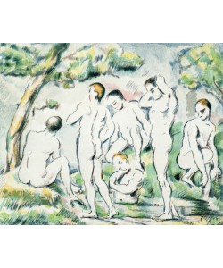 Paul Cézanne, The Bathers, small plate (Les baigneurs, petit planche) 1897 (colour litho)
