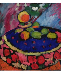 Alexej von Jawlensky, Mit Rundem Tisch, 1910 (oil on board)