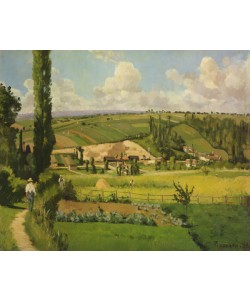 Camille Pissarro, Paysage aux Patis, Pointoise, 1868 (oil on canvas)