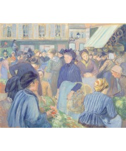 Camille Pissarro, Le Marche de Gisors, 1889 (oil on canvas)