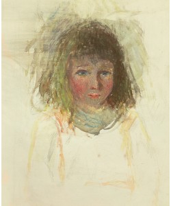 Camille Pissarro, The Artist's Son Georges, detail, c.1880 (w/c & graphite on heavy wove paper)