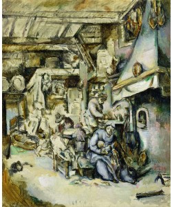 Paul Cézanne, Peasant Family in an Interior, painted after an etching by Adrian van Ostade (1610-1685)