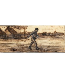 Vincent van Gogh, The Sower, from a series of four drawings representing the four seasons (pencil, pen & brown ink on paper) (see also 61643-4-6)