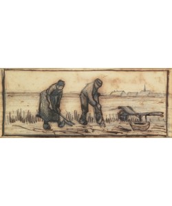 Vincent van Gogh, The Potato Harvest, from a series of four drawings representing the four seasons (pencil, pen & brown ink on paper) (see also 61643-5)
