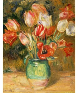 Pierre-Auguste Renoir, Tulips in a Vase