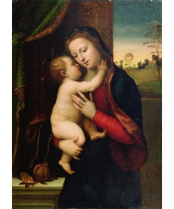 Mariotto Albertinelli, Madonna and Child, (oil on panel)
