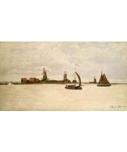Claude Monet, The Outer Harbour at Zaandam, 1871