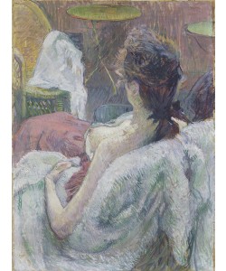 Henri de Toulouse-Lautrec, The Model Resting, 1889 (tempera or casein with oil on cardboard)