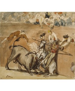 Edouard Manet, Bullfight, 1865 (watercolour over graphite)