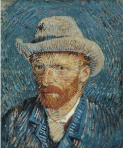 Vincent van Gogh, Self Portrait with Felt Hat, 1887-88 (oil on canvas)