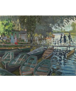 Claude Monet, Bathers at La Grenouillere, 1869 (oil on canvas)