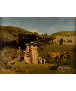Gustave Courbet, Young Ladies of the Village, 1851-2 (oil on canvas)