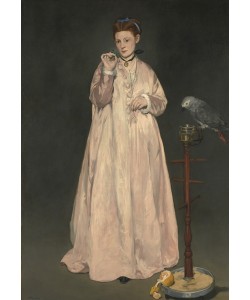 Edouard Manet, Young lady in 1866 (oil on canvas)