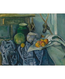 Paul Cézanne, Still Life with Ginger Jar and Aubergine, 1890 (oil on canvas)